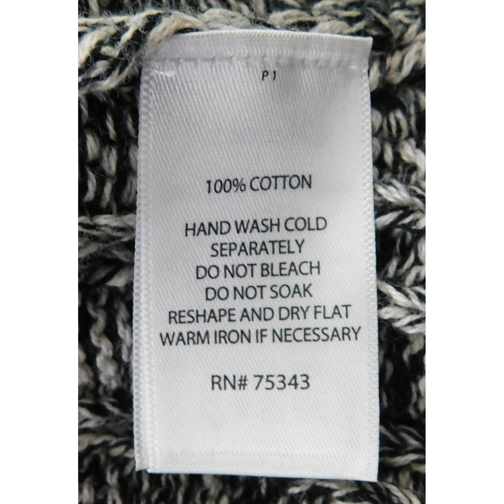 Artisan NY Women Sweater,‎ Size L, Black/Ivory, 100% Cotton - Picture 4 of 4